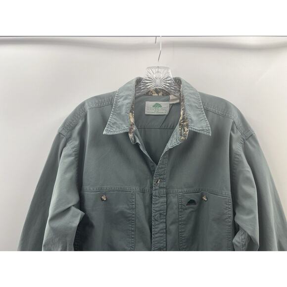 Bushlan Men’s Long Sleeve Button Front Vintage (89) Hunting Shirt Green Large - Picture 2 of 12